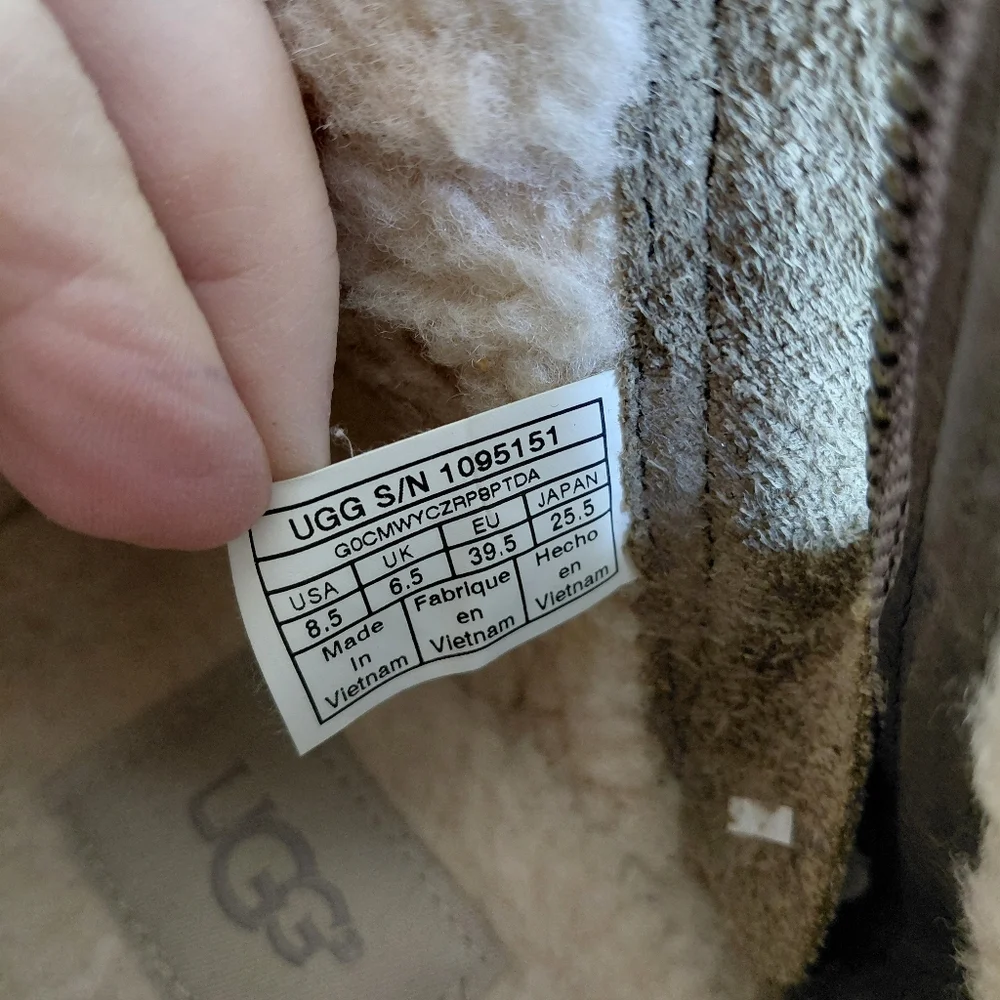 UGG Waterproof Leather Chelsea Zipper Ankle Booties